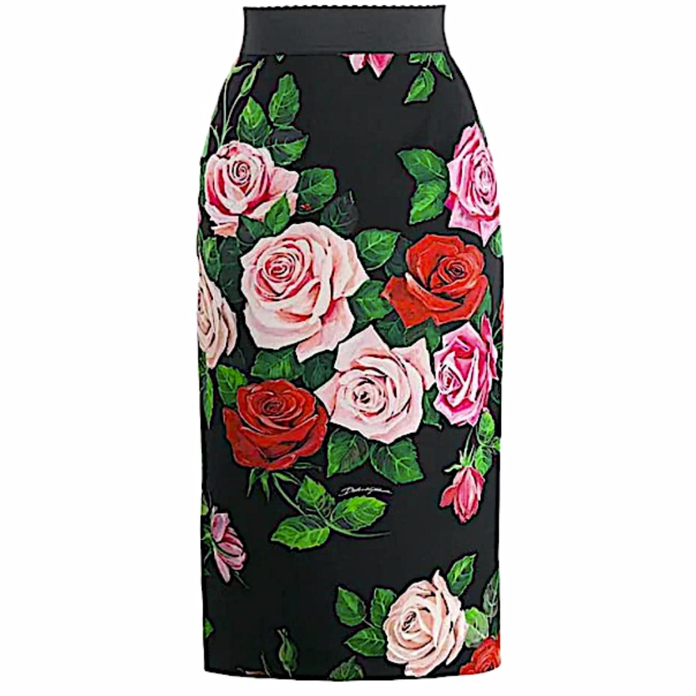 DOLCE & GABBANA Midi  silk skirts